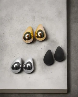 Stud Earrings and tear drop earrings