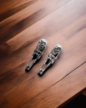 skeleton earrings halloween earrings